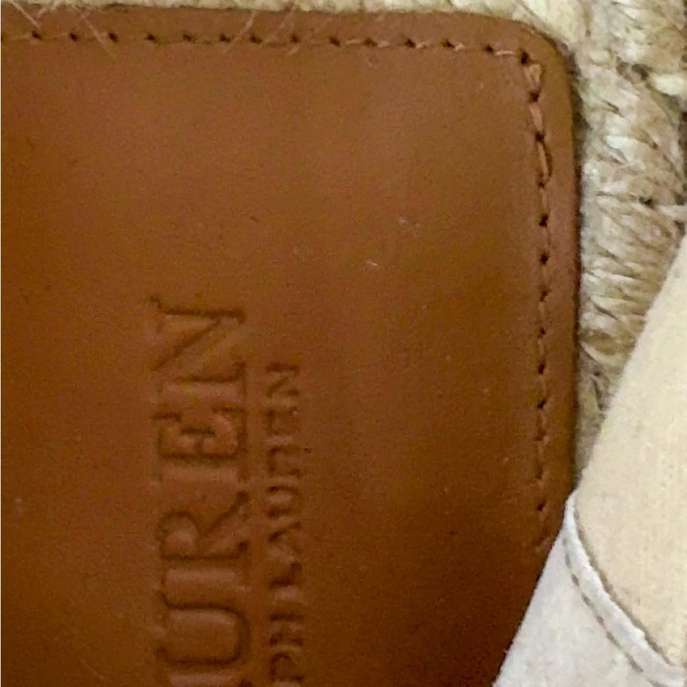 Ralph Lauren Cameryn III Leather Espadrilles – Tan – Size 8 – New ✨ - Picture 5 of 5